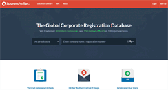 Desktop Screenshot of businessprofiles.com