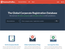 Tablet Screenshot of businessprofiles.com